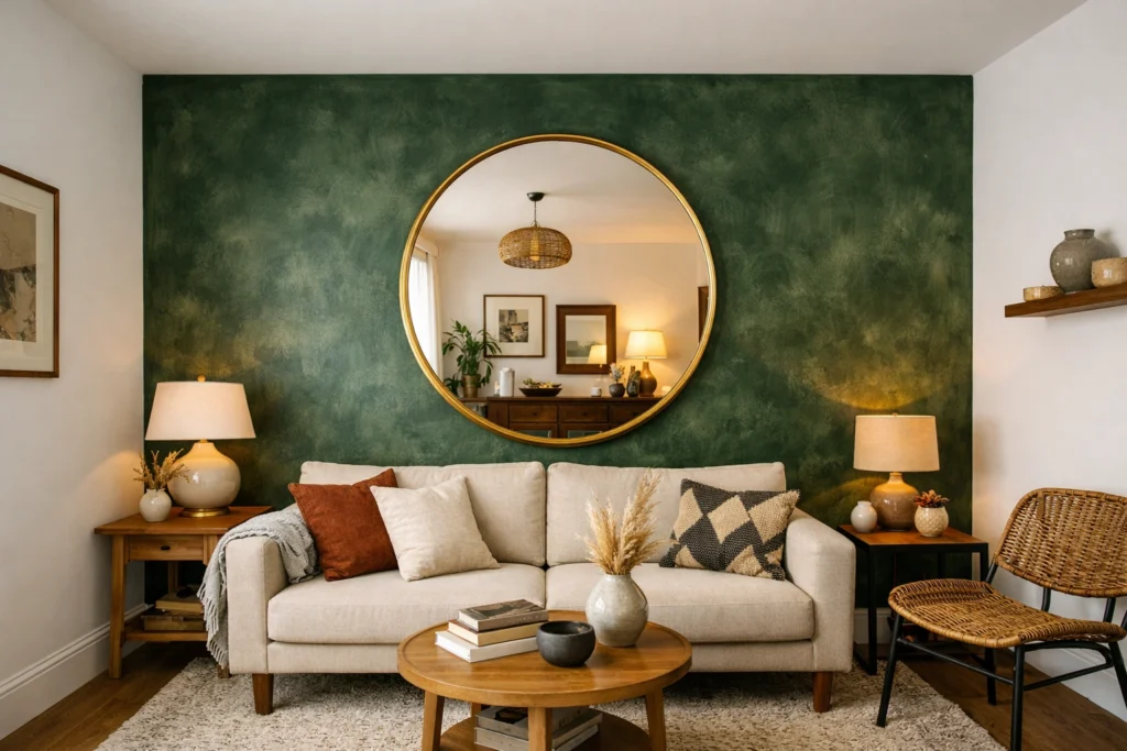 Create a Stunning Accent Wall in Your Tiny Living Room