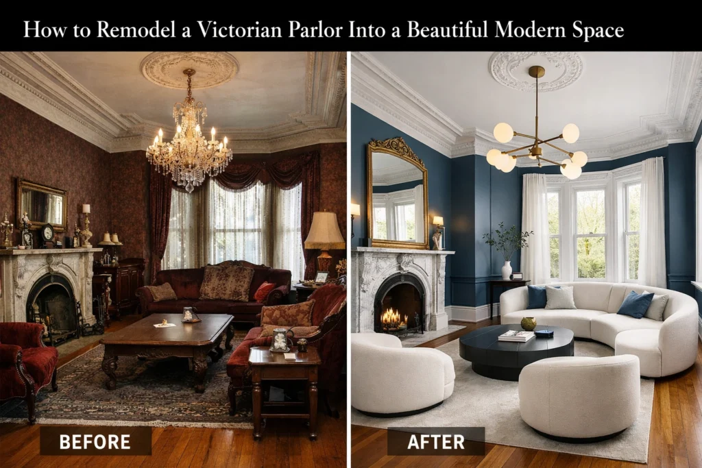 How to Remodel a Victorian Parlor Into a Beautiful Modern Space