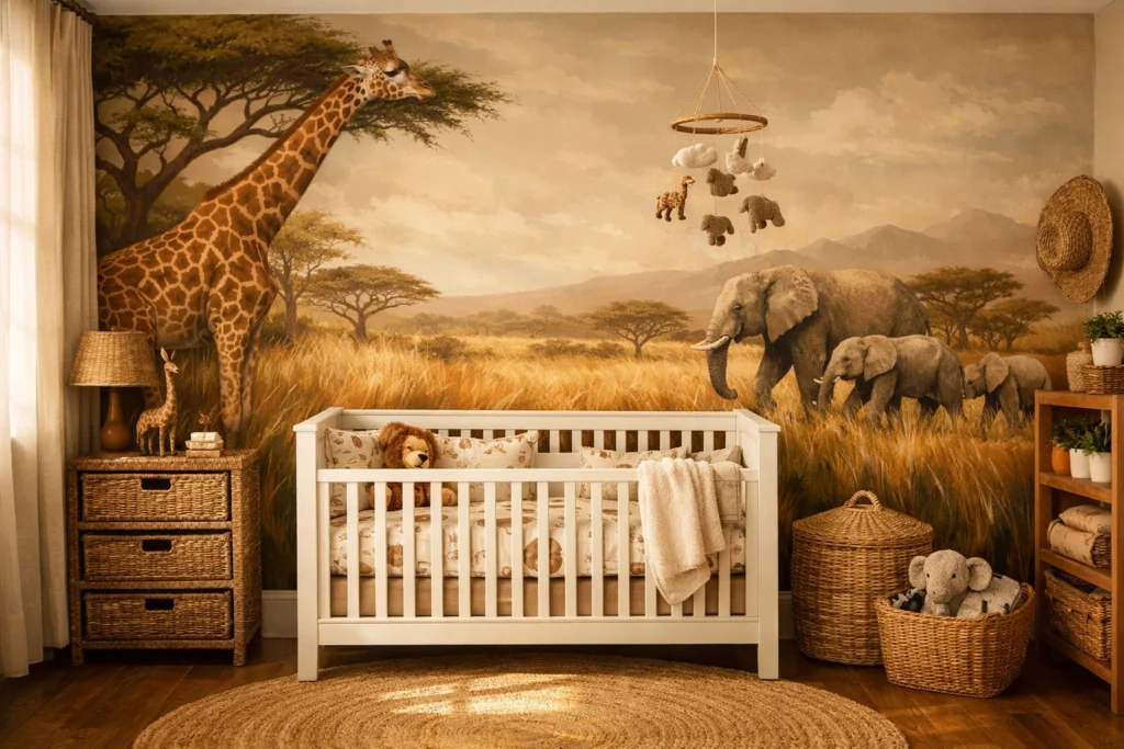 Theme 1 — Into the Wild: Safari Nursery That Brings the Animal Kingdom Home
