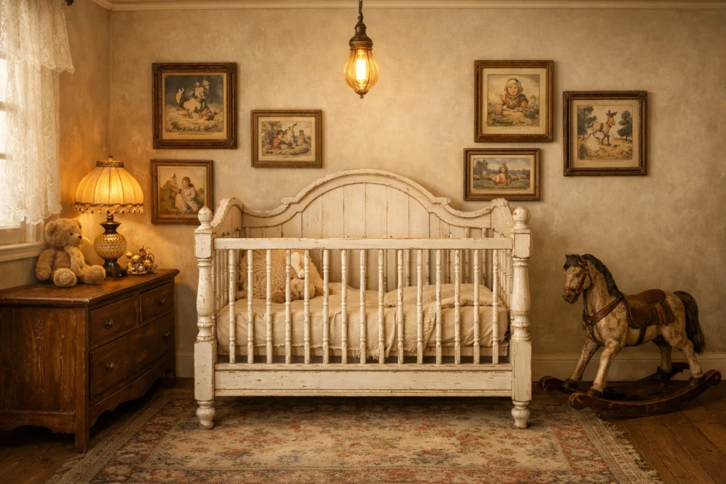 Theme 10 — Vintage Lullaby: Retro Vintage Nursery With Nostalgic Warmth