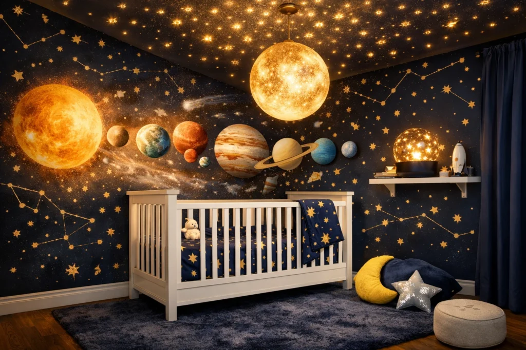 Theme 2 — Reach for the Stars: Outer Space Nursery for Your Little Explorer