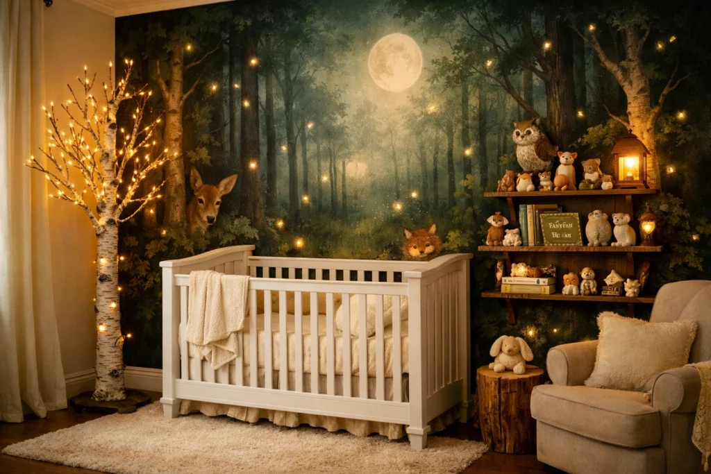 Theme 4 — Once Upon a Time: Enchanted Forest Nursery Full of Fairy Tale Magic