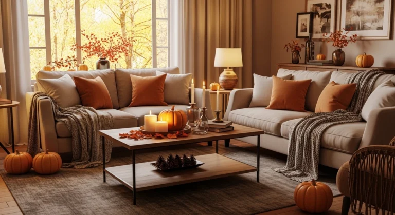 Fall Living Room Decoration Ideas