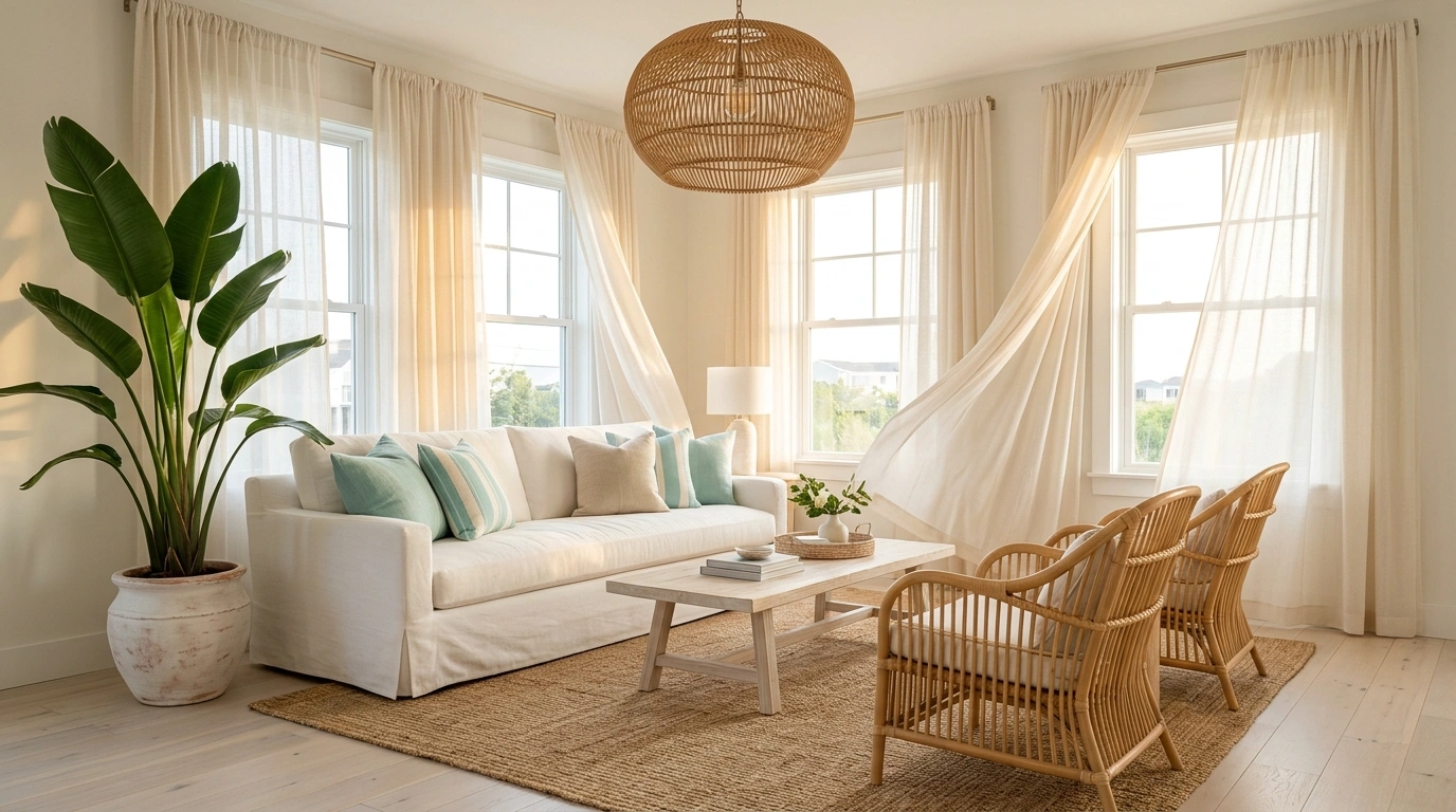 Coastal Summer Living Room