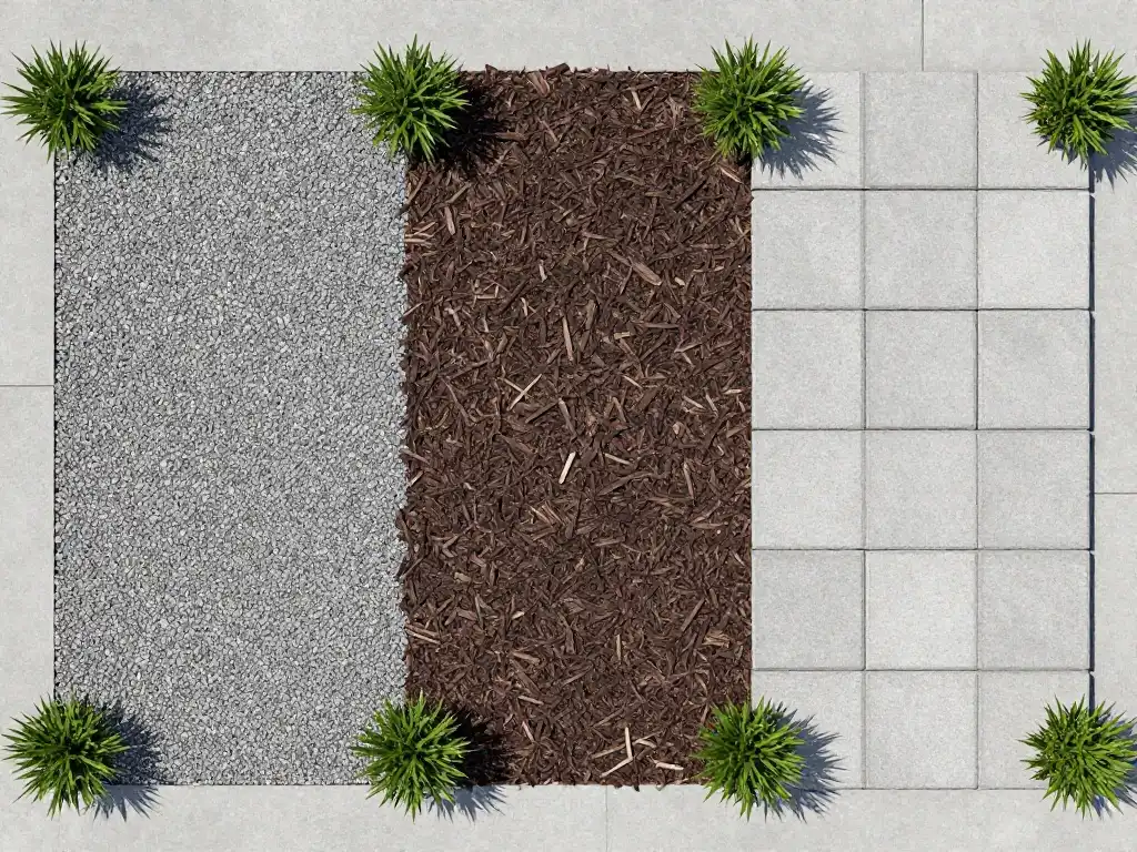 08 — Gravel, Mulch, and Pavers: Choosing the Right Ground Cover Around Your Shed