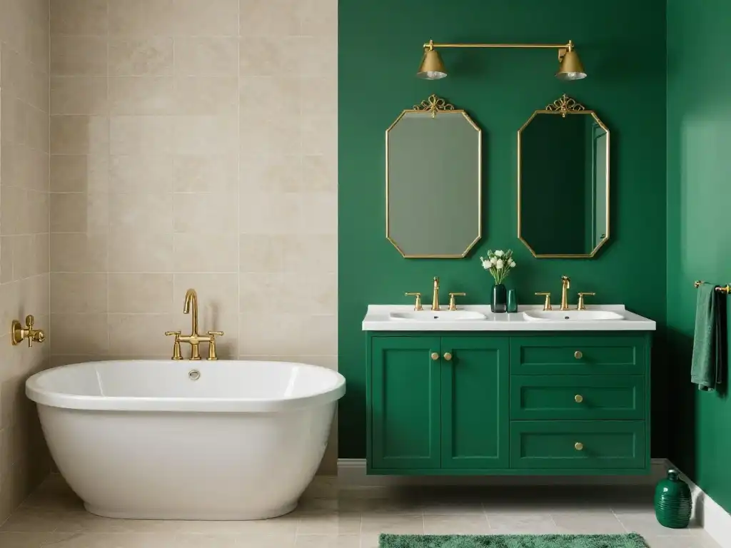 Why Emerald Green Bathrooms Are the Boldest Design Trend Right Now