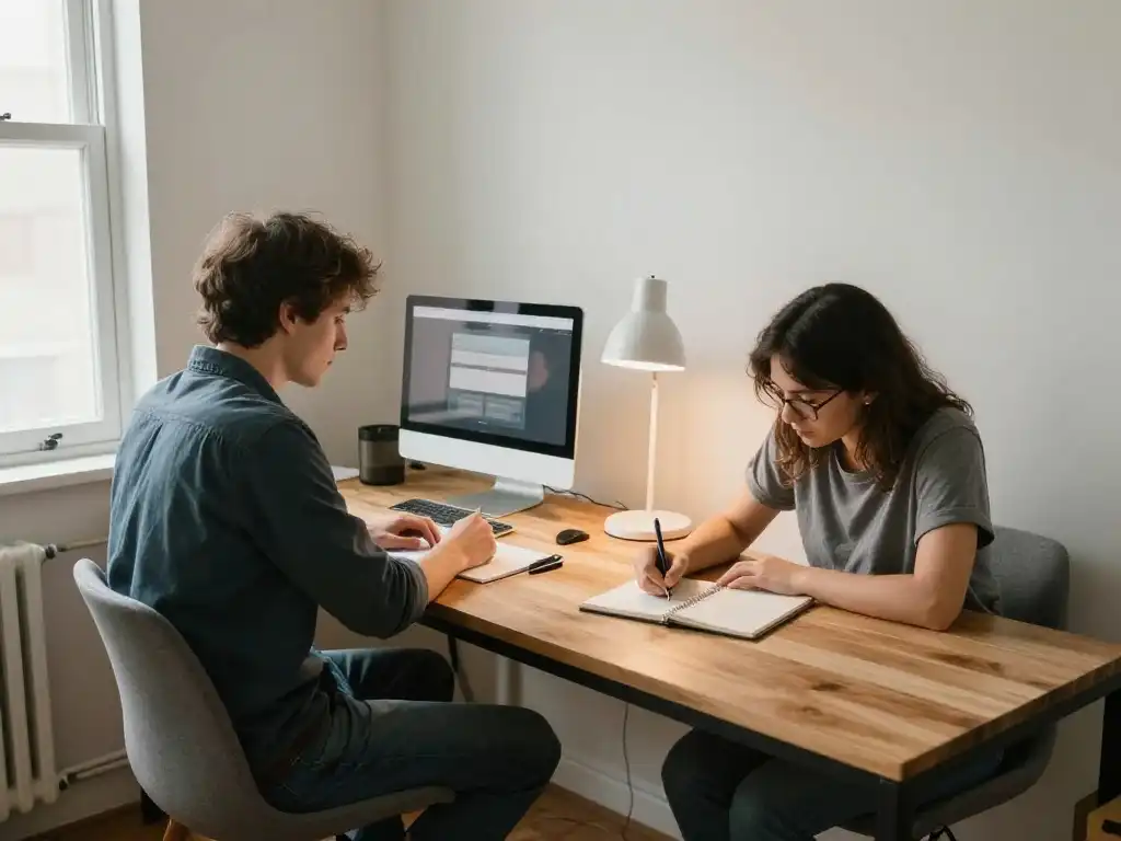 Why a Small Home Office Double Desk Changes Everything About Working From Home
