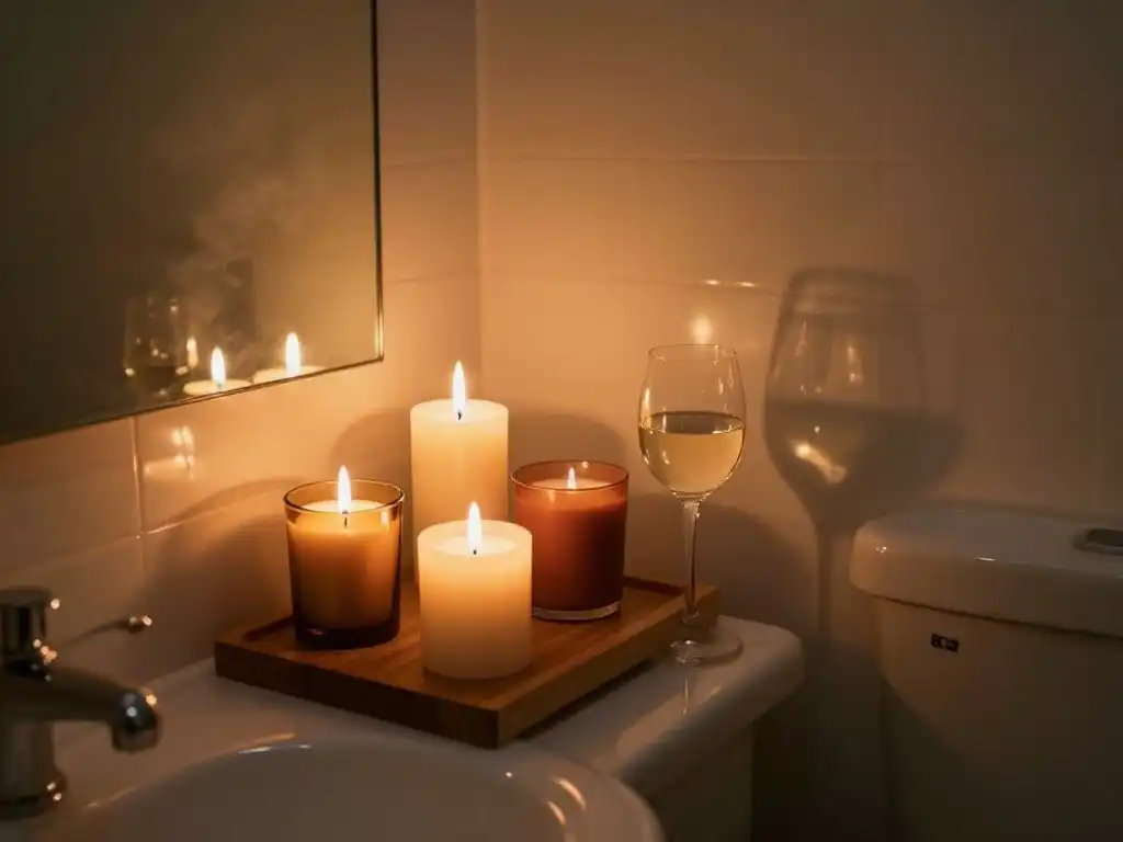 Candles and Scent: The Cheapest Way to Make Any Small Bathroom Feel Cozy