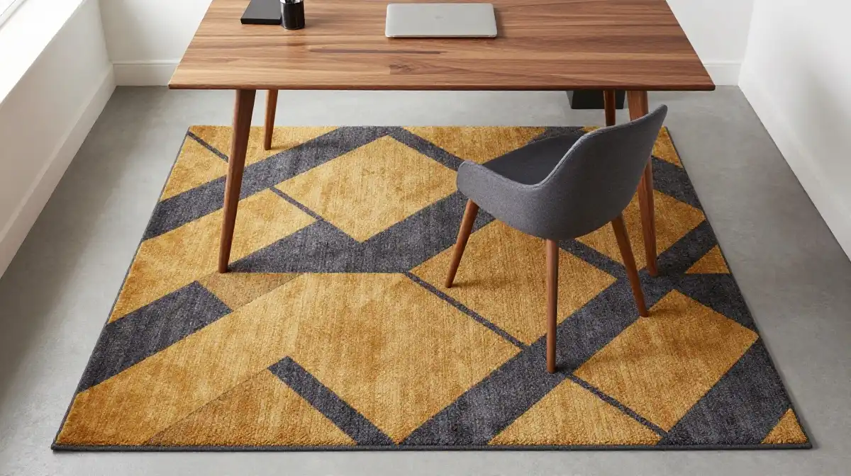 10. Rugs and Flooring That Complete the Mid Century Office Look