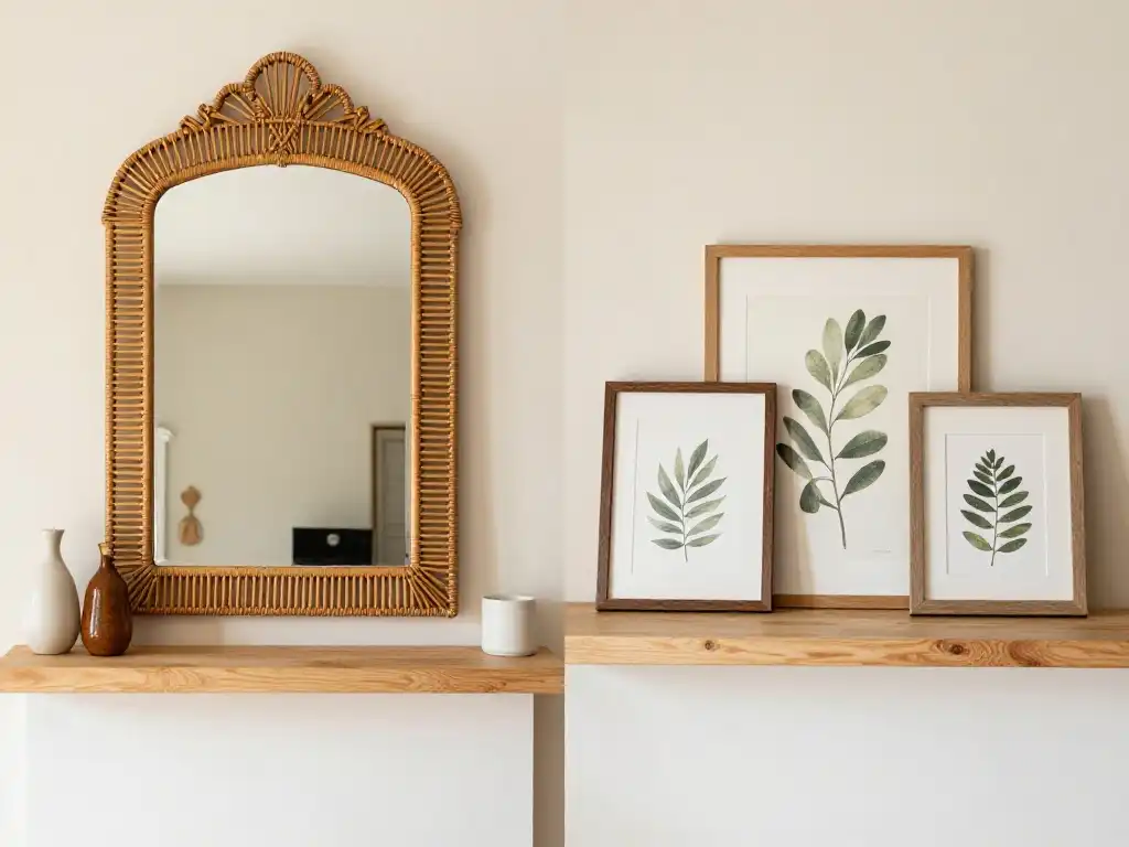 Best Summer Mantel Decorating Ideas With Mirrors and Artwork