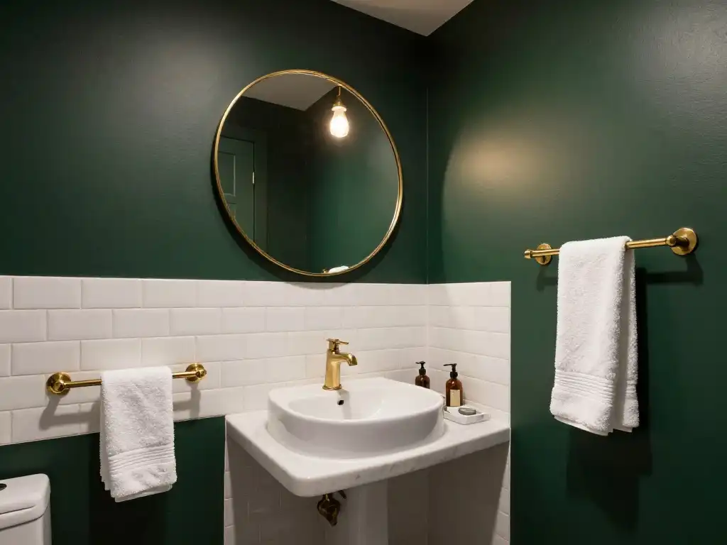 Dark Walls in Small Bathrooms: The Bold Move That Actually Pays Off
