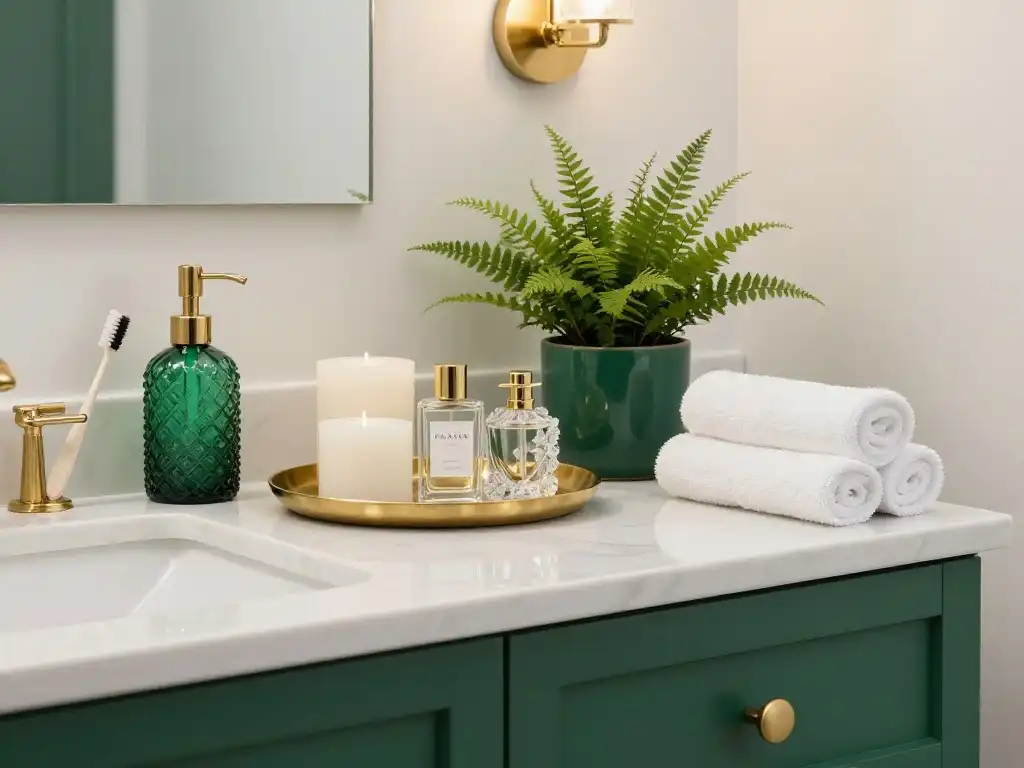 Emerald Green Bathroom Accessories and Hardware Ideas That Finish the Look