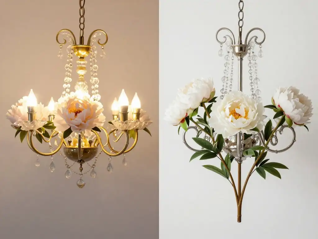 Faux Florals vs Real Blooms — Which Works Best for Spring Chandelier Decor