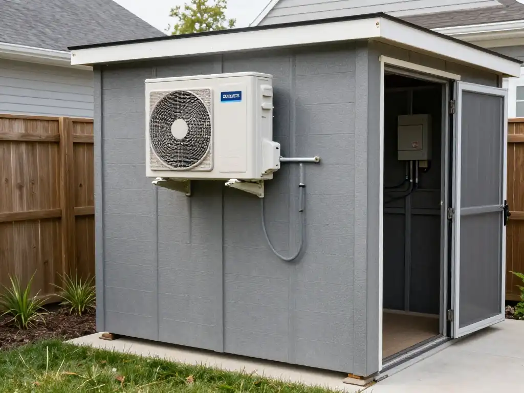 How to Add Electricity Heating and Cooling to a Man Cave Shed