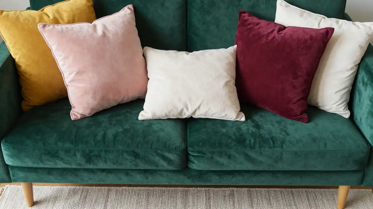 How to Choose the Right Throw Pillows and Rug for an Emerald Green Sofa