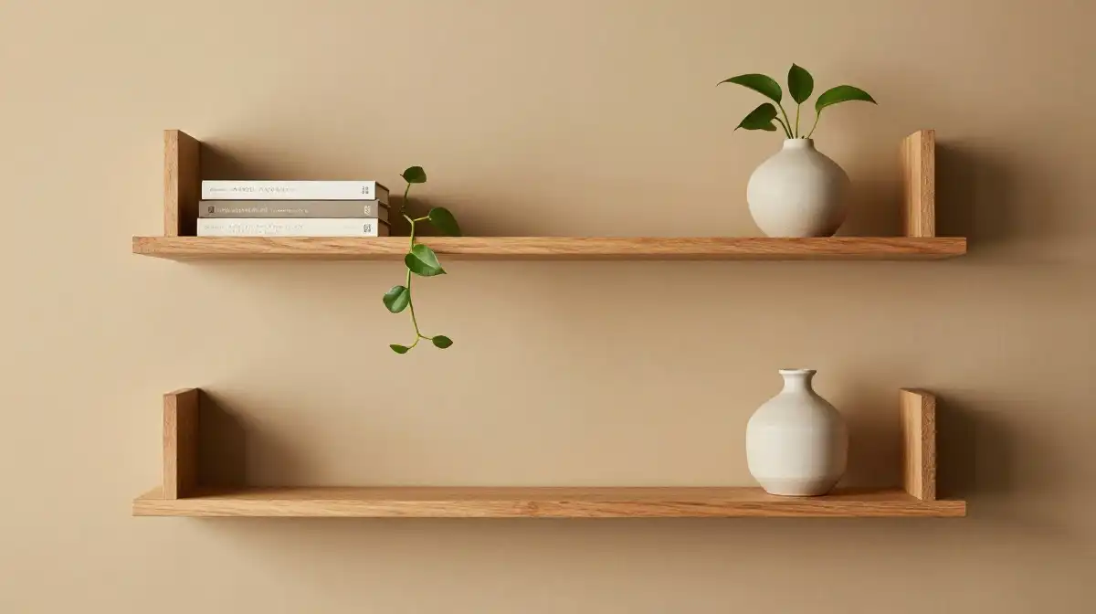 11. Minimalist Shelving Ideas With Mid Century Character