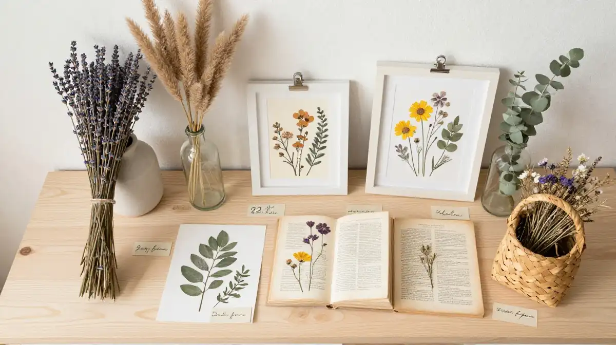Use Dried Flowers and Botanical Elements to Complete Your Floral Bedroom