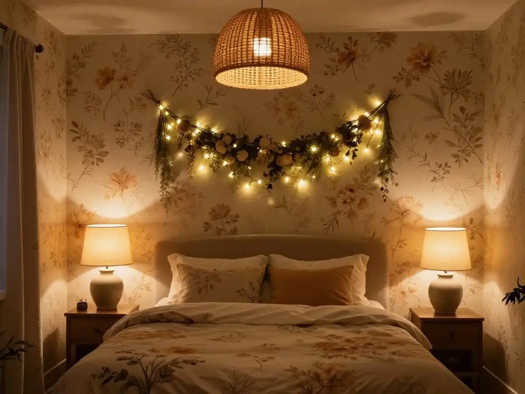 Best Lighting Ideas That Make Your Aesthetic Floral Bedroom Glow Beautifully