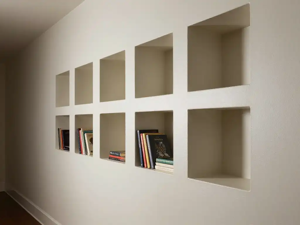 13 — Recessed Wall Shelves: Go Inside the Wall and Gain Space You Never Knew Existed