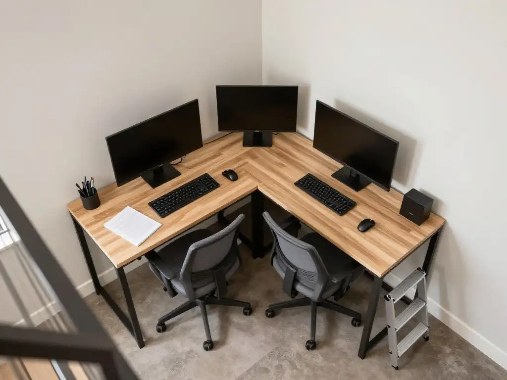 Best Double Desk Layouts for Square Rooms, Narrow Rooms, and Awkward Corners