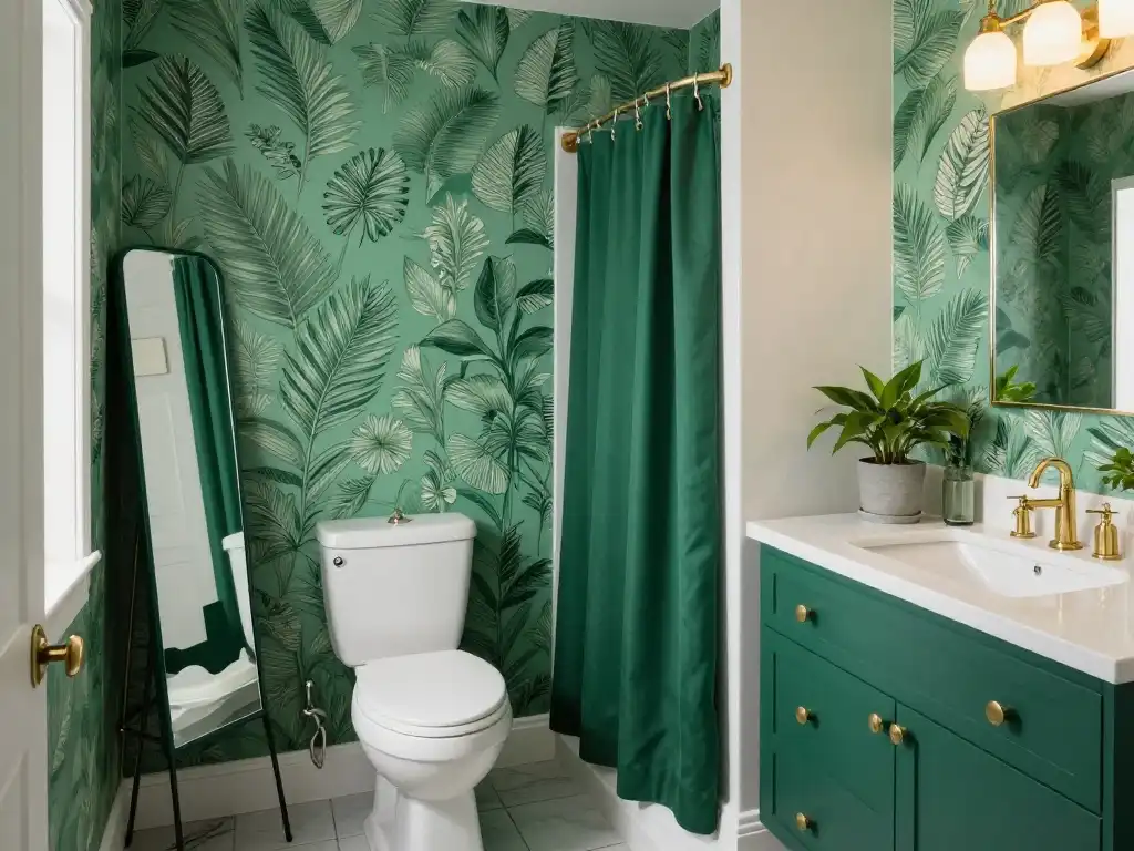 Emerald Green Bathroom Ideas for Renters Without Permanent Changes