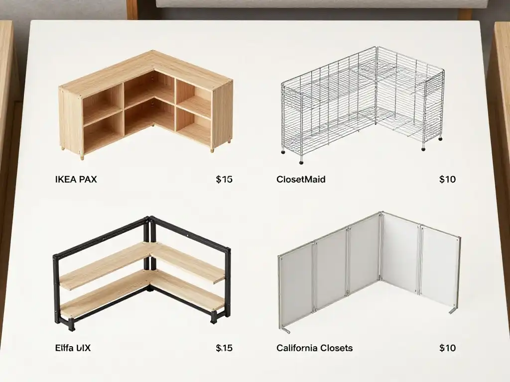 Best Modular Systems Like IKEA PAX and Elfa That Fit Any Corner Closet Shape