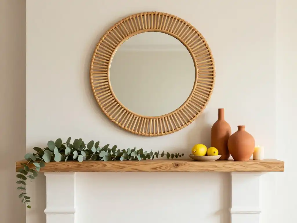 How to Decorate a Summer Mantel Without a Fireplace