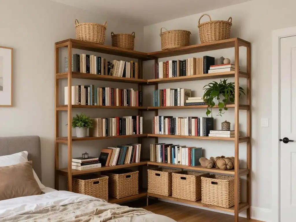 How to Use Vertical Space in a Bedroom Corner Smartly