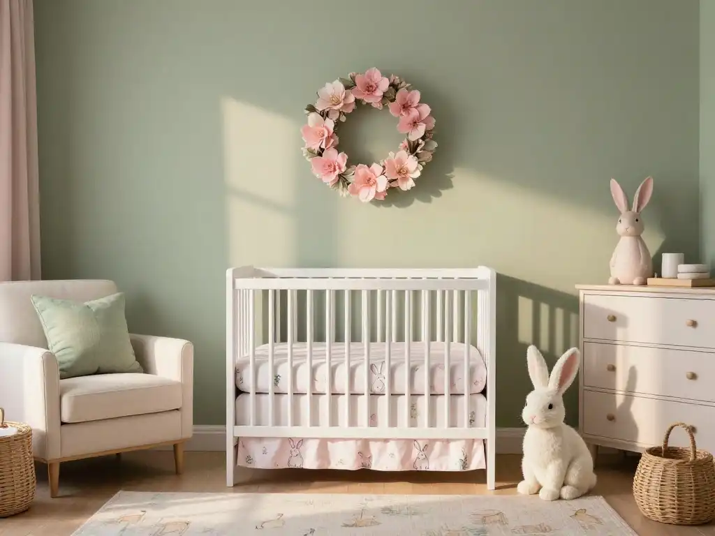 Sage Green and Blush Pink Bunny Nursery — The Combo Nobody Can Resist