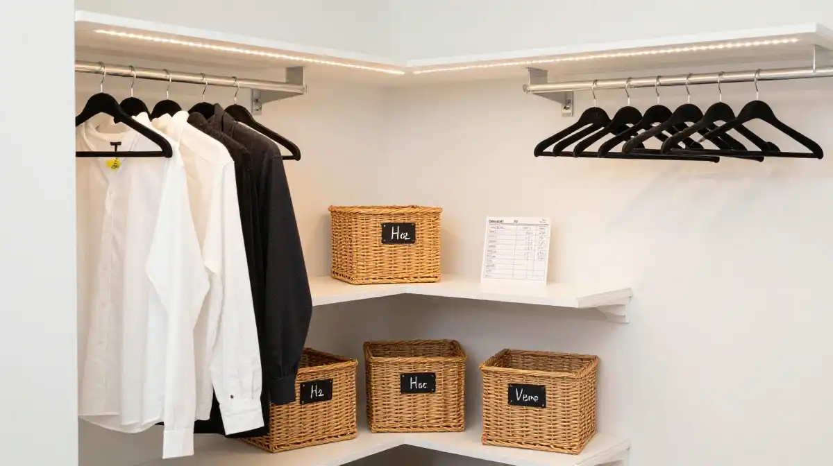 Corner Closet Makeover Ideas That Cost Under 200 Dollars and Look Incredible