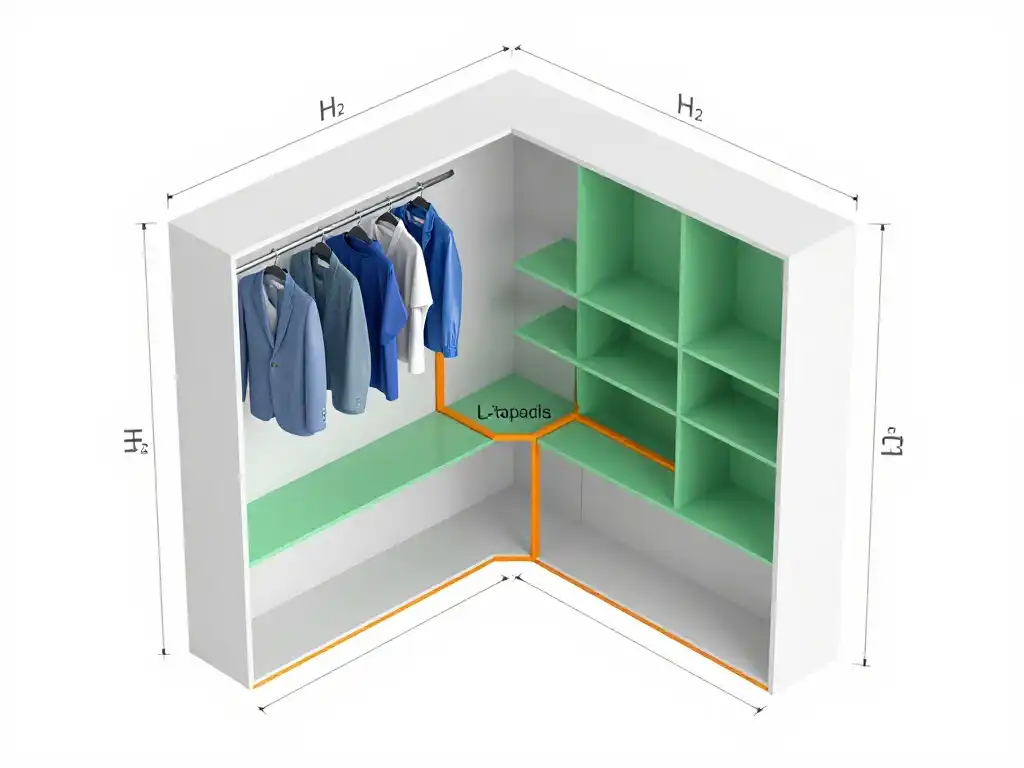 The L Shaped Layout That Instantly Doubles Your Corner Closet Storage Capacity