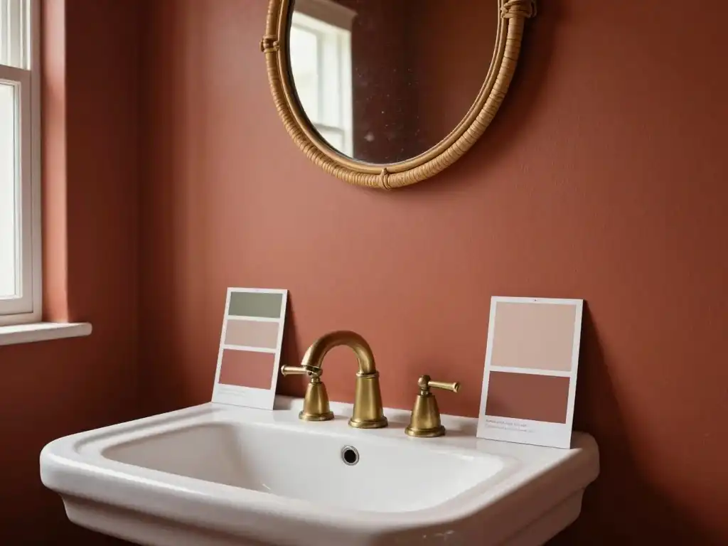 The Warm Color Palettes That Make Tiny Bathrooms Feel Like a Hug
