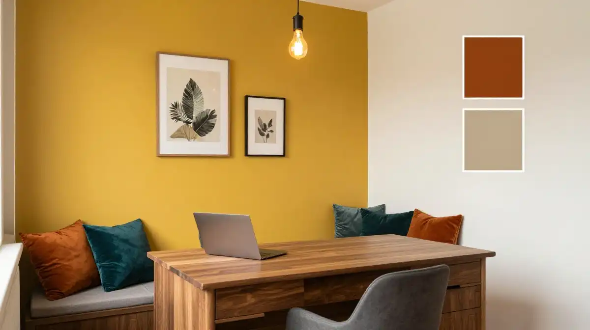3. Best Color Palettes for a Small Mid Century Modern Office