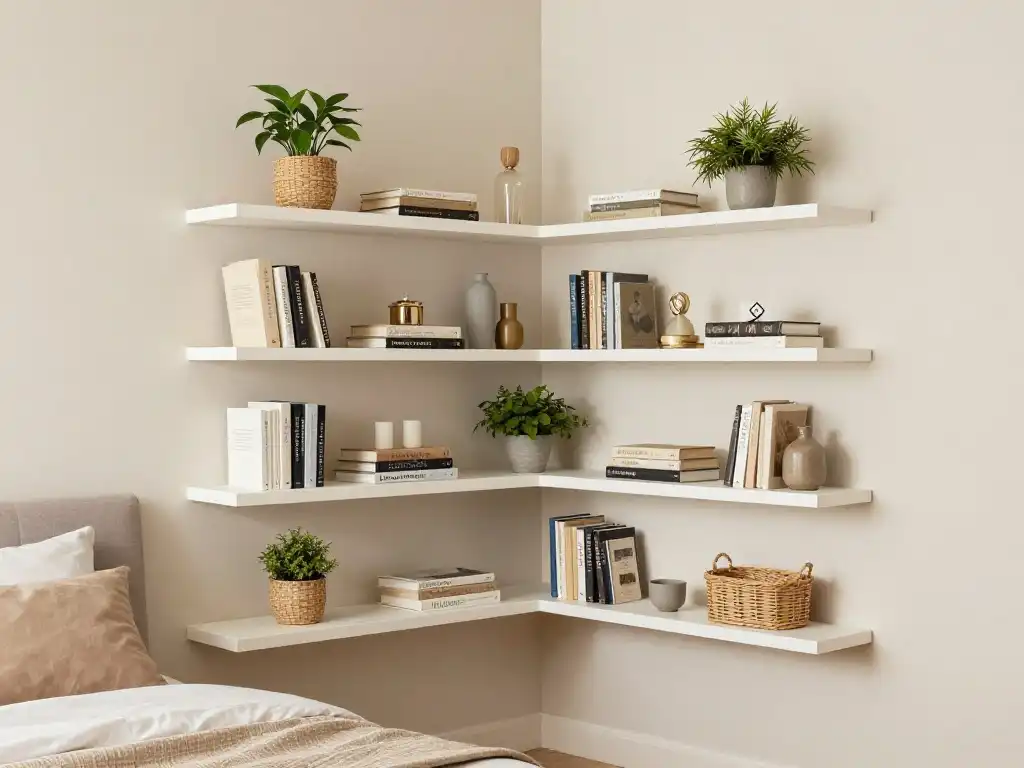 Best Bedroom Corner Shelf and Storage Ideas That Save Space