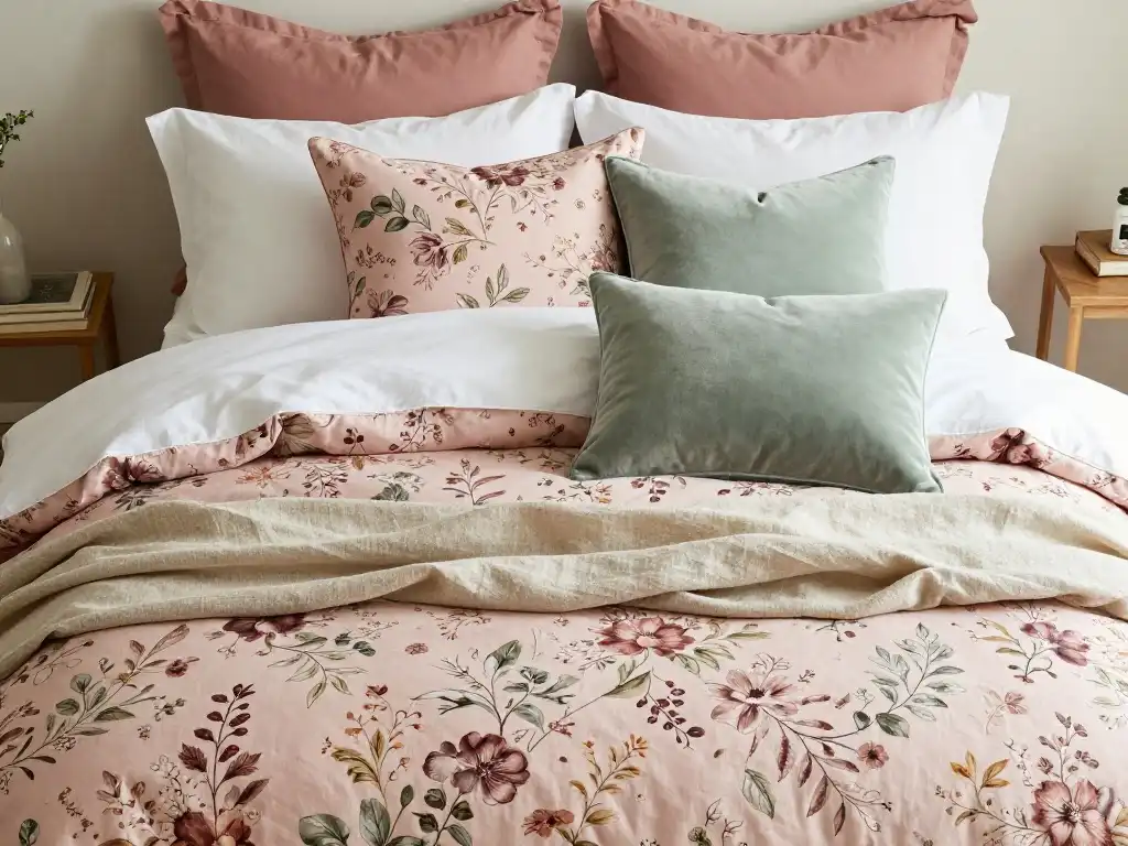 Create a Stunning Floral Bedding Combination That Anchors the Whole Room