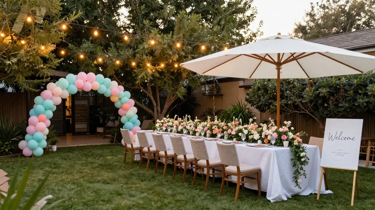 Outdoor Summer Baby Shower Decoration Ideas