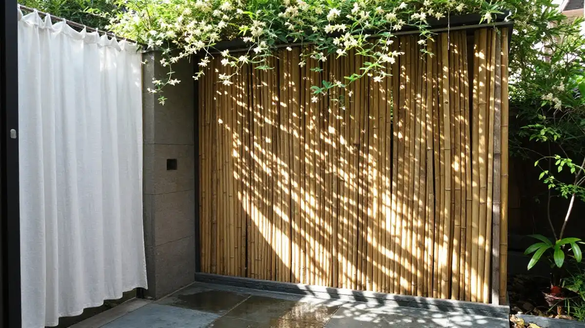 The Privacy Solutions That Make Your Outdoor Shower Feel Completely Hidden