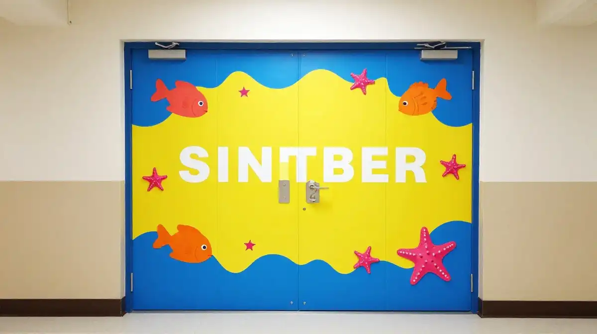 Bright and Colorful Summer School Door Displays That Stand Out