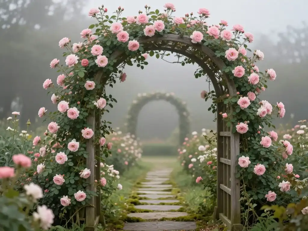 Climbing Roses and Garden Trellises That Frame Your Backyard Like a Storybook Scene