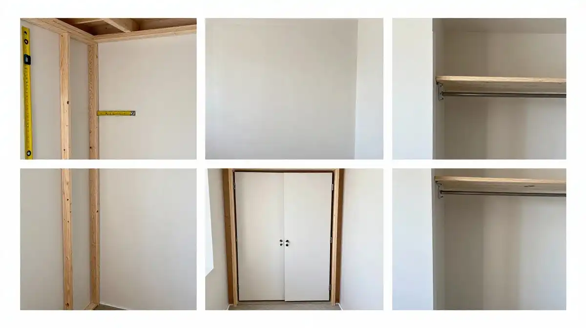 How to Turn a Dead Bedroom Corner Into a Built In Closet This Weekend