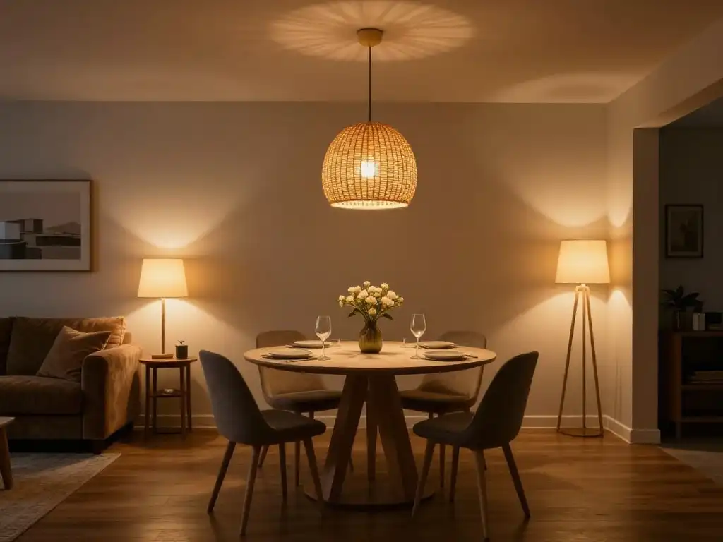 Small Cozy Living Dining Room Lighting Ideas for Instant Ambiance