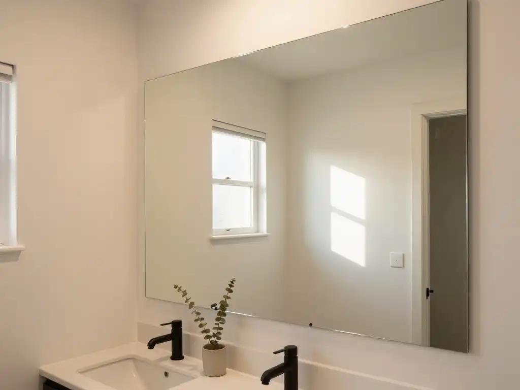 The Right Mirror Size That Makes Your Small Bathroom Look Twice as Big