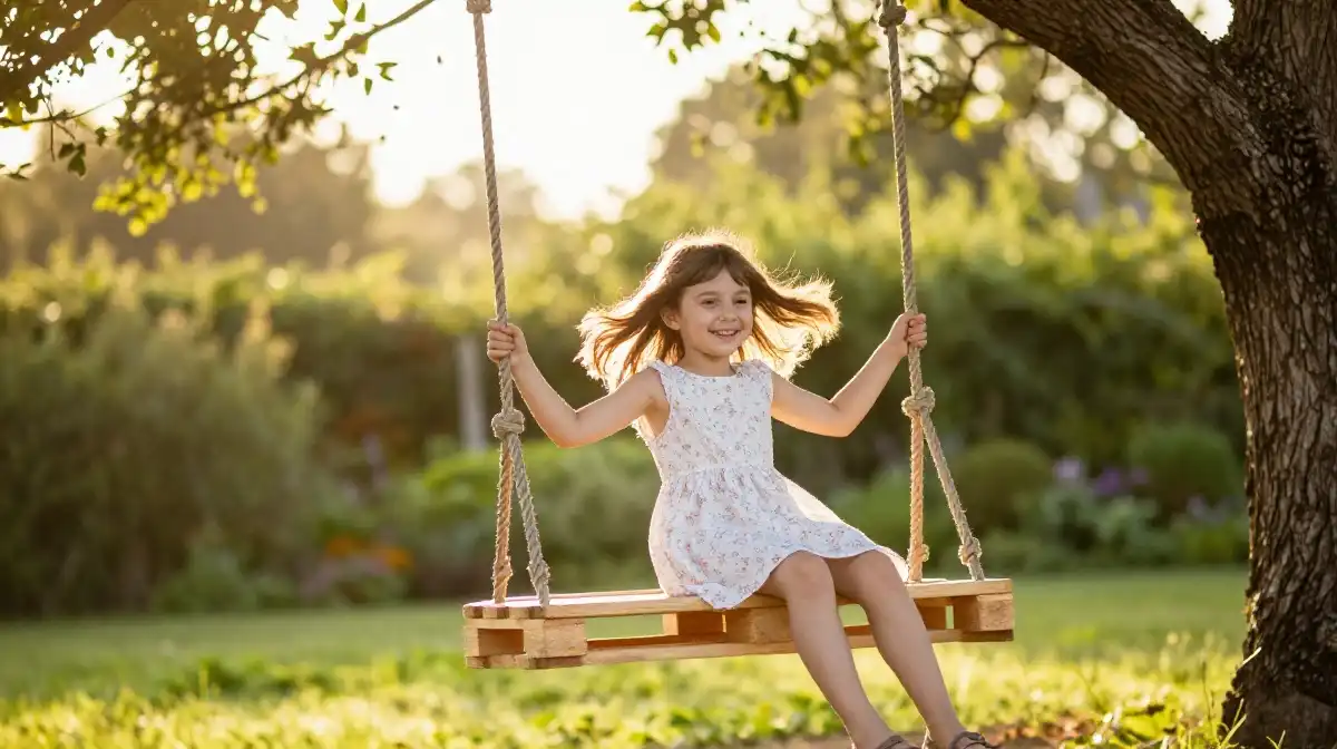 How to Build a Pallet Swing for Kids in the Backyard