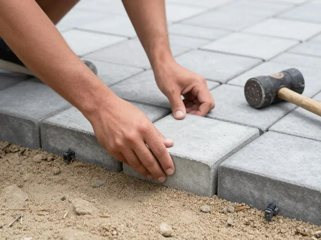 Simple DIY Backyard Patio With Pavers Step by Step