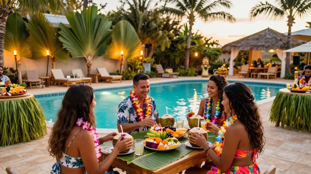 Best Tropical and Luau Summer Pool Party Ideas