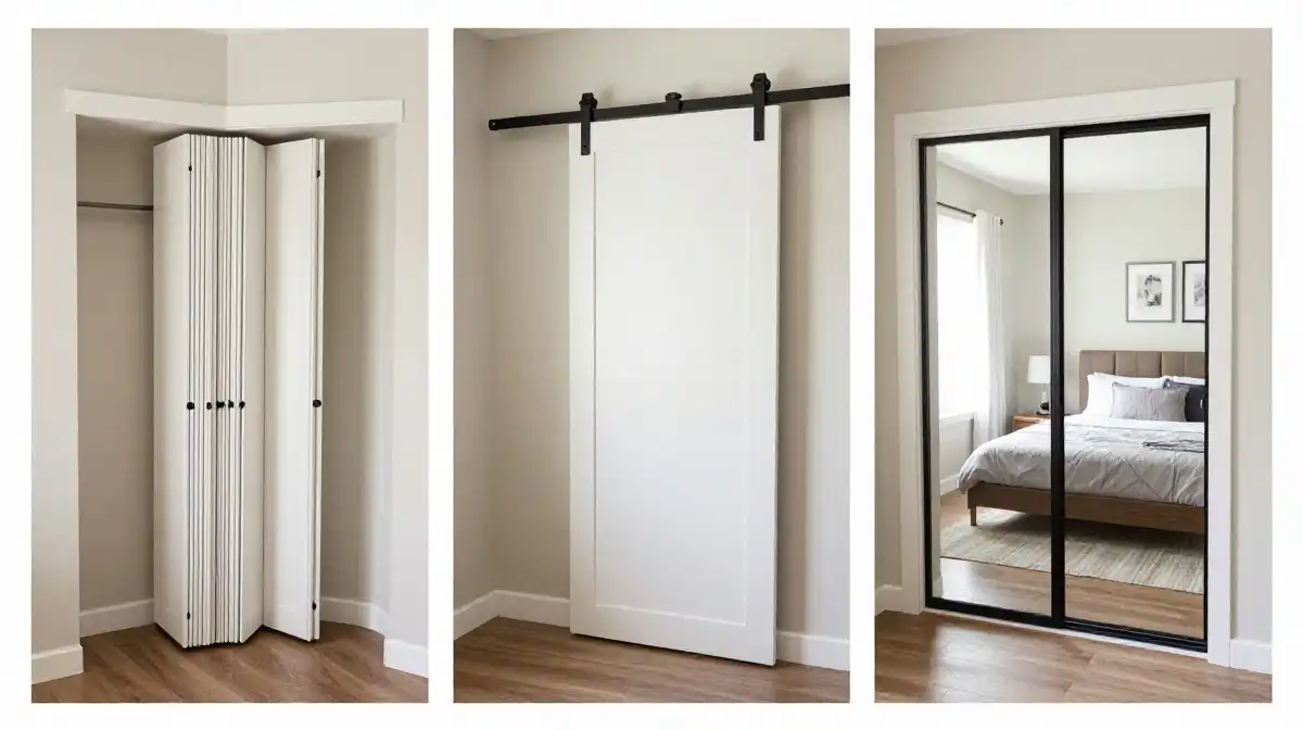 How Bifold and Sliding Doors Transform a Corner Closet Without Stealing Floor Space