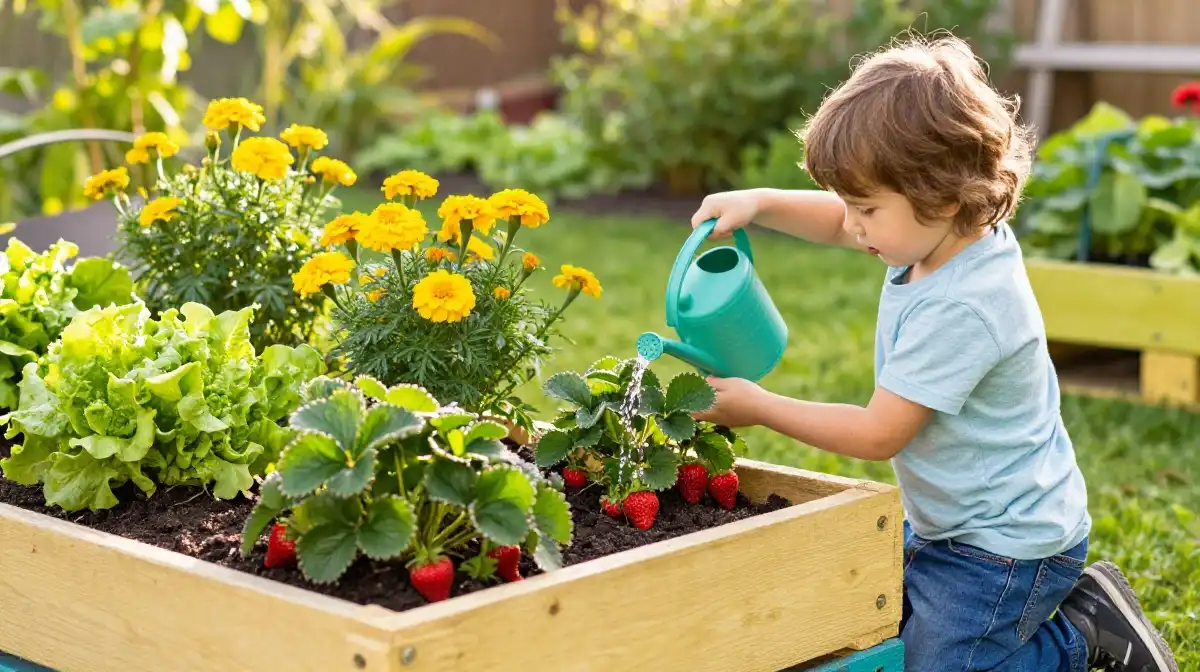 How to Build a Pallet Raised Garden Bed for Kids