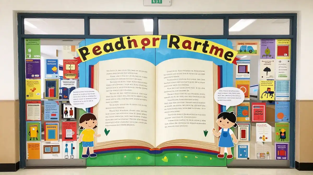 How to Make a Summer Reading Themed School Door Display
