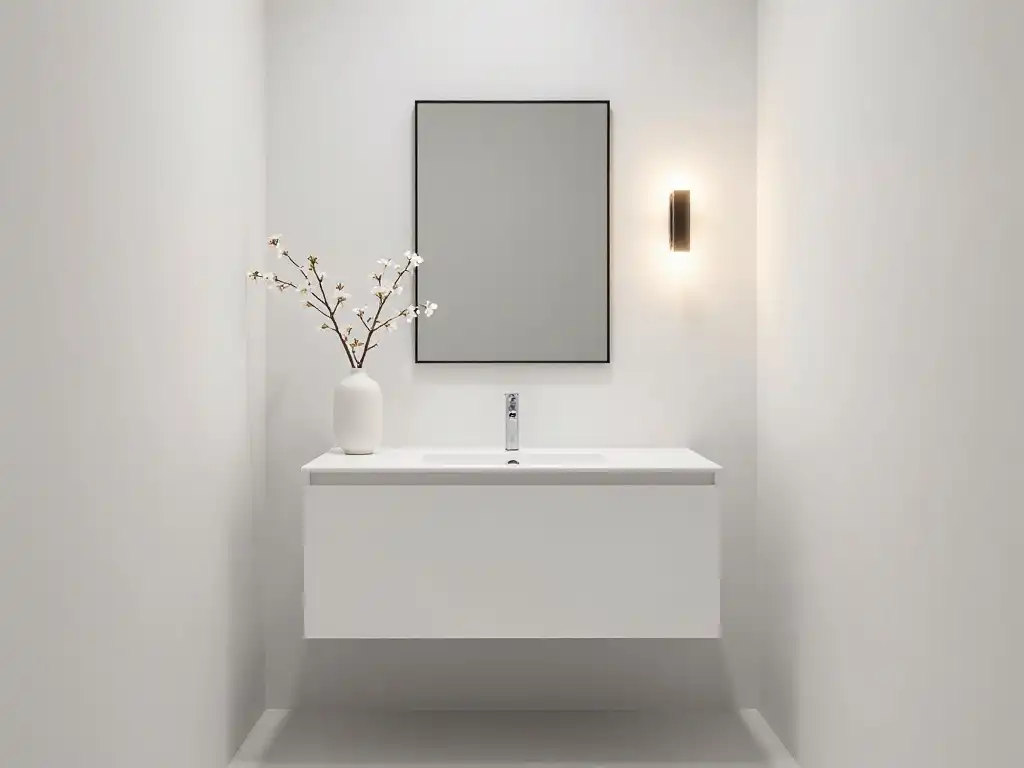Minimalist Spring Powder Room Styling for People Who Hate Clutter but Love Elegance