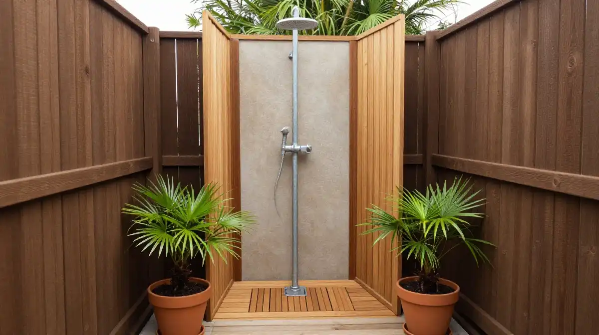 Small Backyard Outdoor Shower Bathroom Ideas That Maximize Every Inch